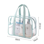 The Shoreline Transparent Wet/Dry Bag for travel size essentials