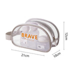 The Shoreline Transparent Wet/Dry Bag for travel size essentials