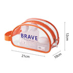 The Shoreline Transparent Wet/Dry Bag for travel size essentials