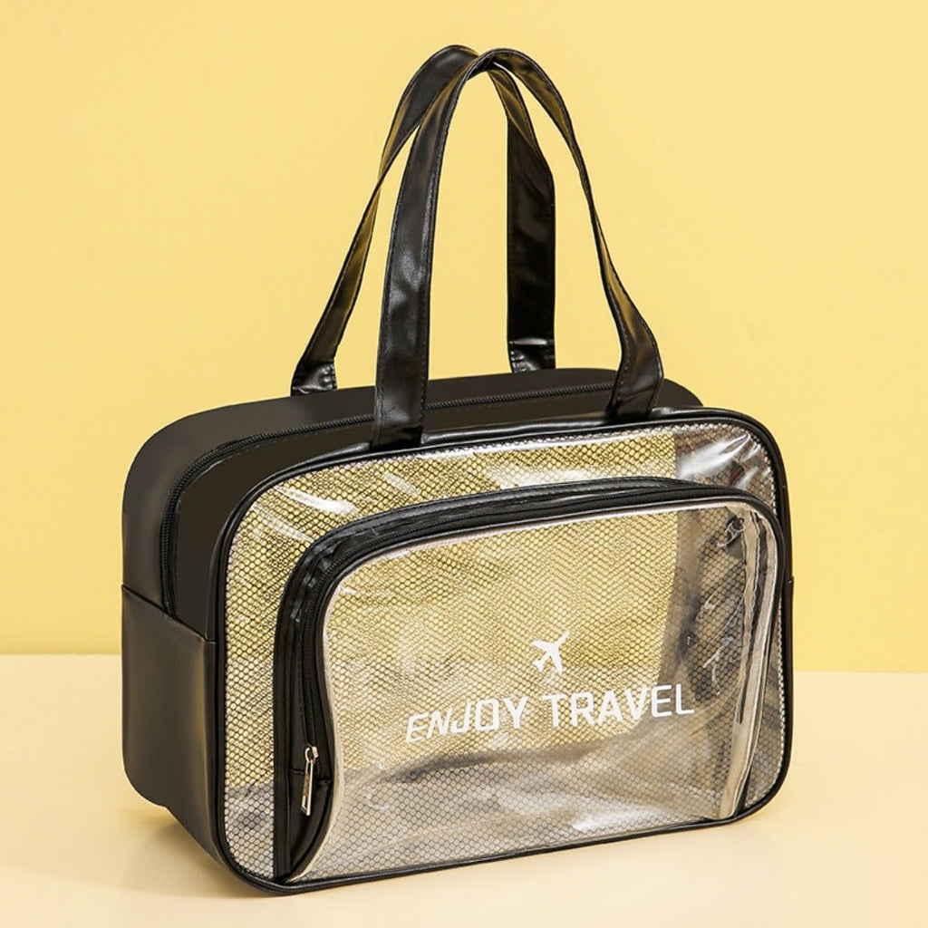 The Shoreline Transparent Wet/Dry Bag for travel size essentials