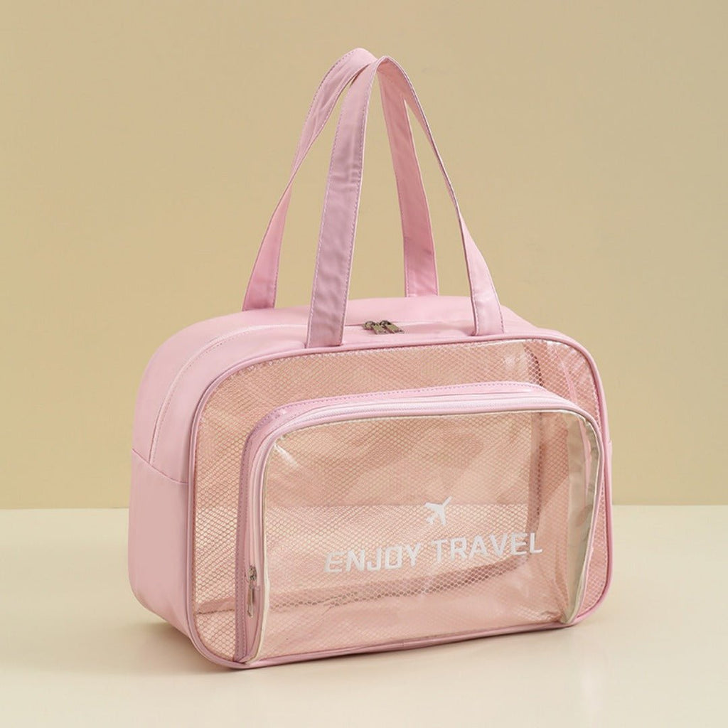 The Shoreline Transparent Wet/Dry Bag for travel size essentials