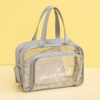 The Shoreline Transparent Wet/Dry Bag for travel size essentials