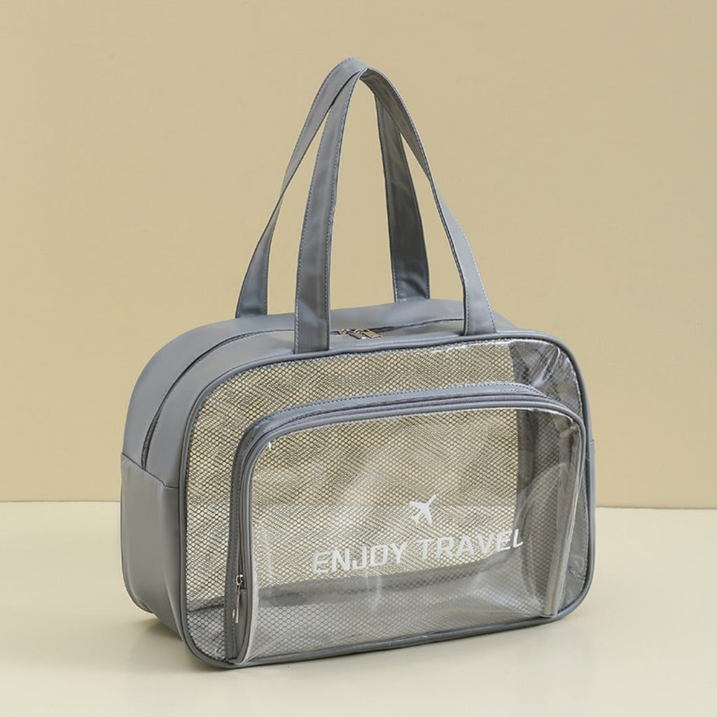 The Shoreline Transparent Wet/Dry Bag for travel size essentials