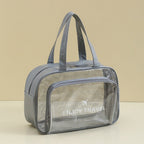 The Shoreline Transparent Wet/Dry Bag for travel size essentials