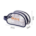 The Shoreline Transparent Wet/Dry Bag for travel size essentials