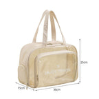 The Shoreline Transparent Wet/Dry Bag for travel size essentials