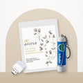 The Sleep-Easy Add-On Bundle from 3ozs: mini USB LED night light, Aniise Super Bubble cleansing face mask and Vicks Inhaler with keyring