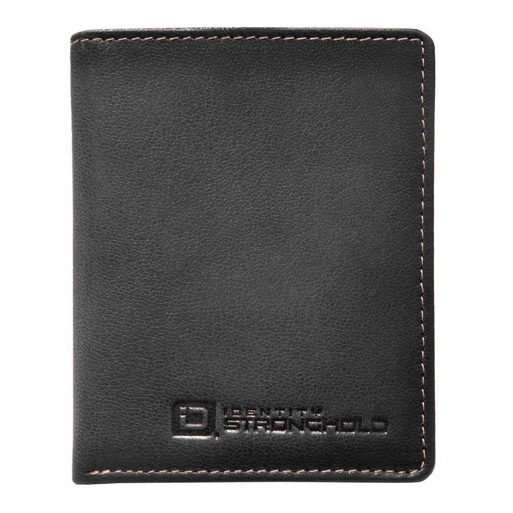 The Waltlet - RFID Secure Minimalist Wallet in black leather.