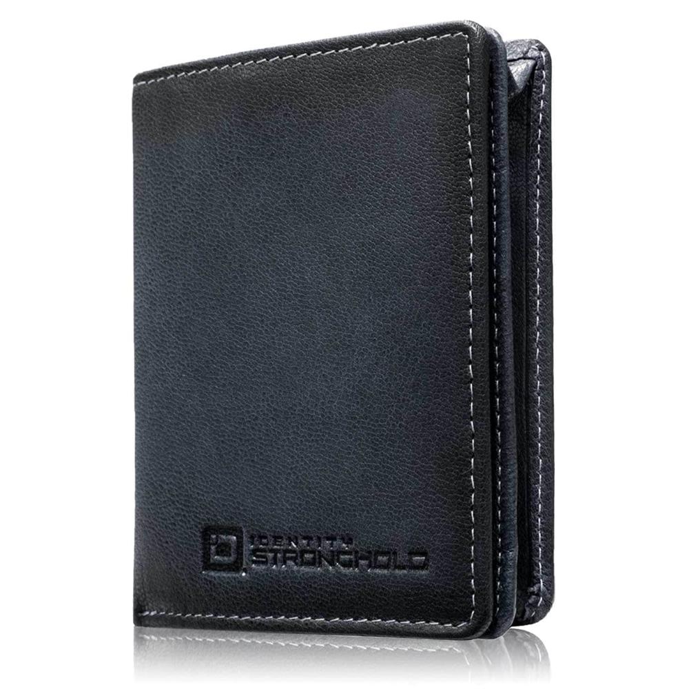 The Waltlet - RFID Secure Minimalist Wallet in black leather
