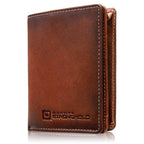 The Waltlet - RFID Secure Minimalist Wallet in brown leather