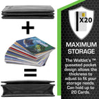 The Waltlet - RFID Secure Minimalist Wallet with maximum storage for 20 cards.