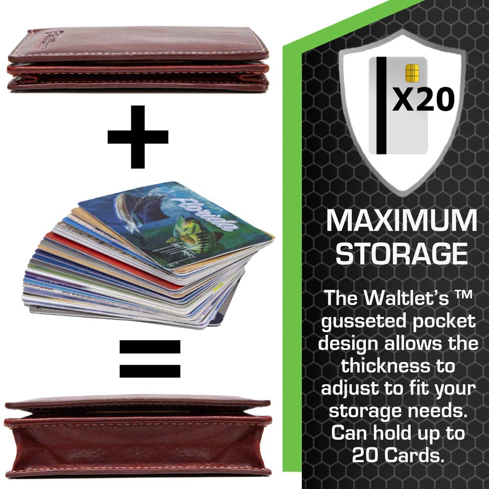 The Waltlet - RFID Secure Minimalist Wallet with maximum storage