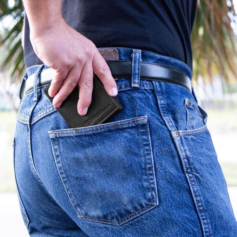 The Waltlet - RFID Secure Minimalist Wallet in back pocket