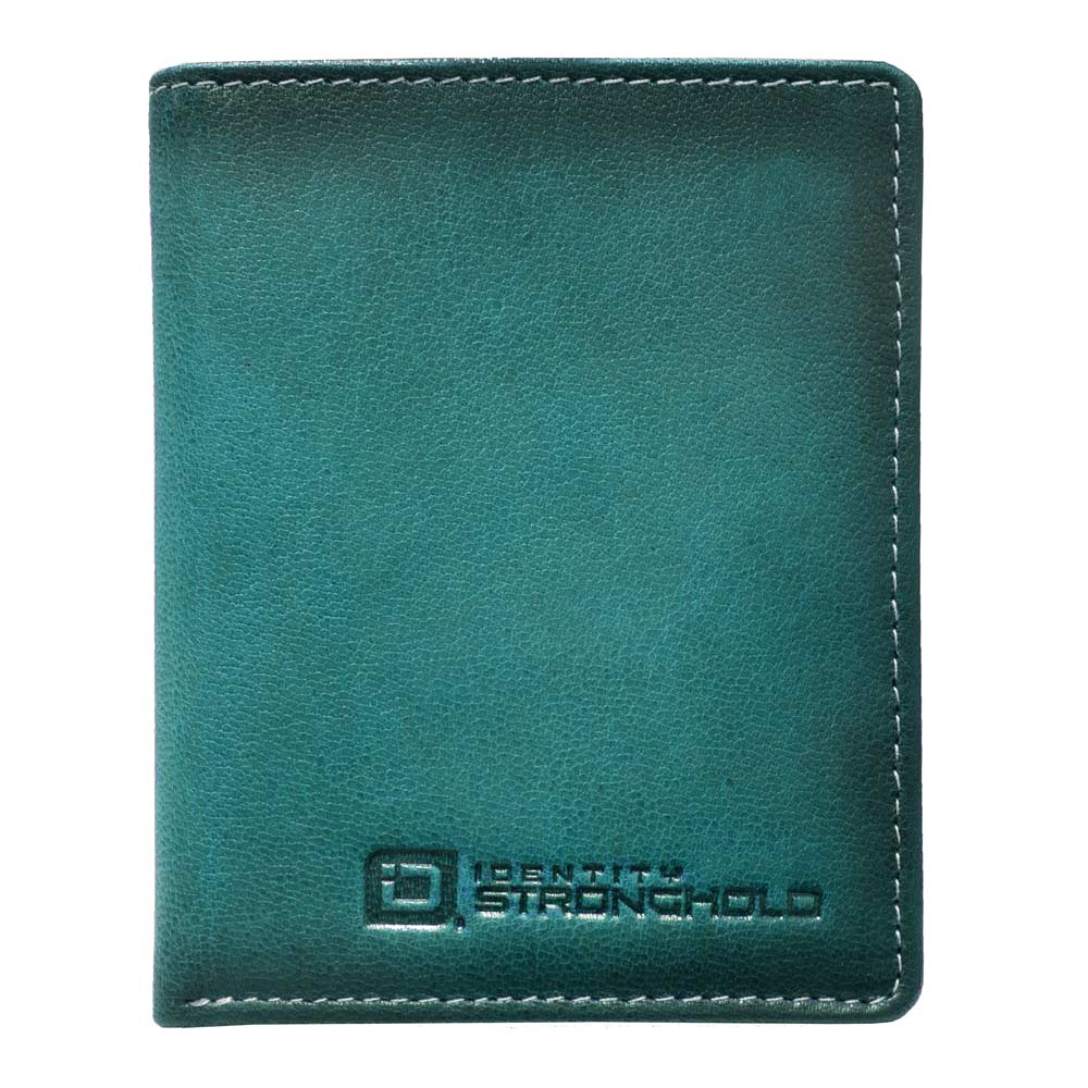 The Waltlet - RFID Secure Minimalist Wallet in teal leather