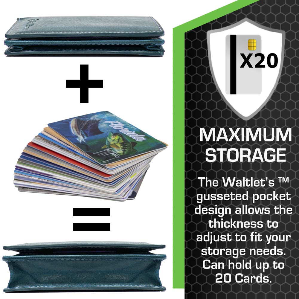 The Waltlet - RFID Secure Minimalist Wallet with maximum storage