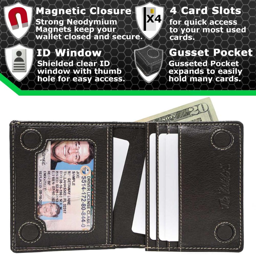 The Waltlet - RFID Secure Minimalist Wallet with ID window