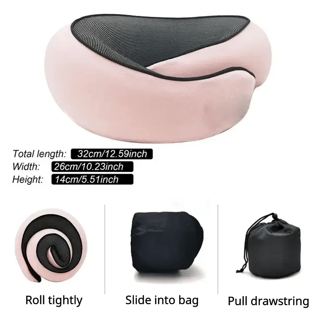 Travel Neck Pillow (Premium Memory Foam) - 3ozs