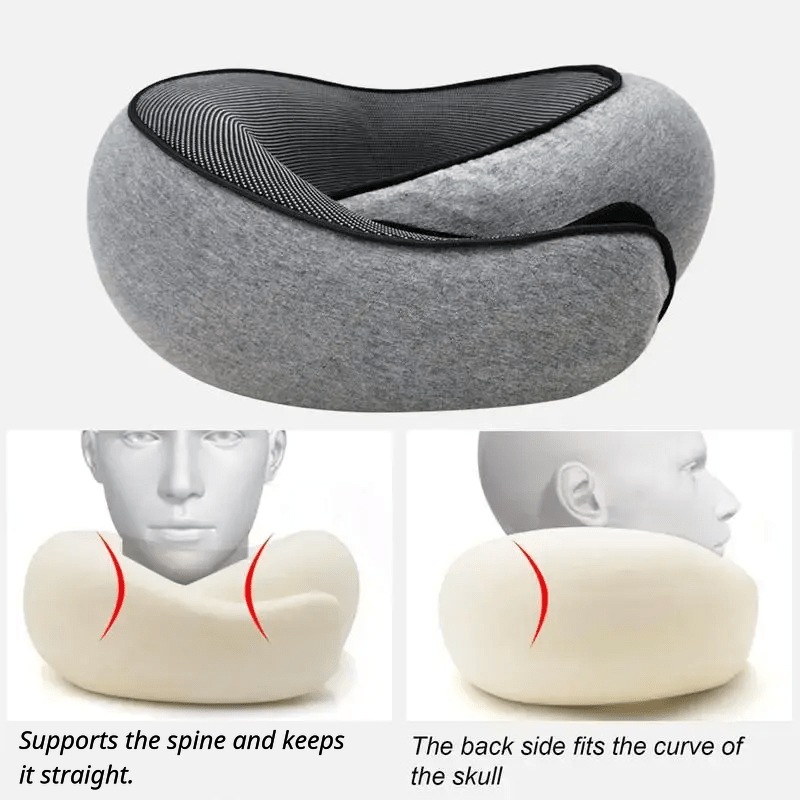 Travel Neck Pillow (Premium Memory Foam) - 3ozs