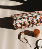 Travel Pouch - Blush Florence for mini beauty products, travel size essentials.