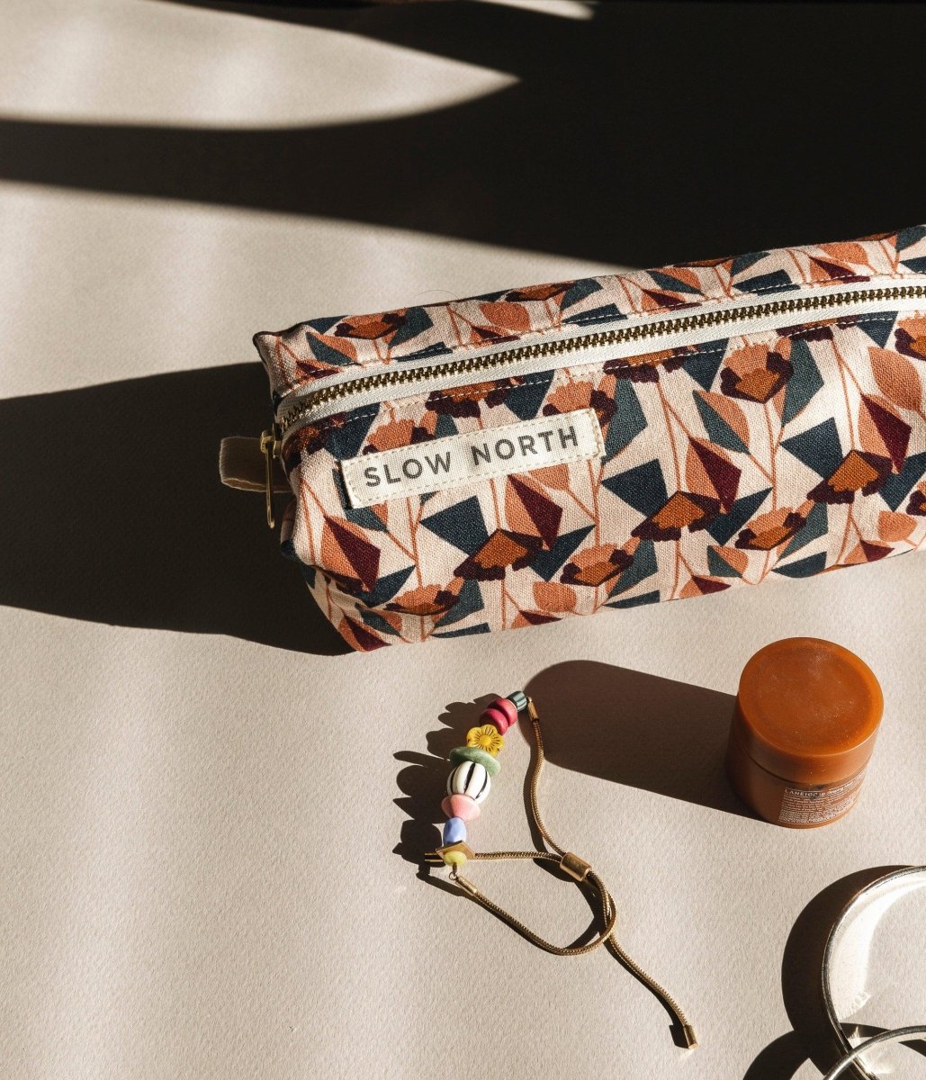 Travel Pouch - Blush Florence for mini beauty products, travel size essentials.