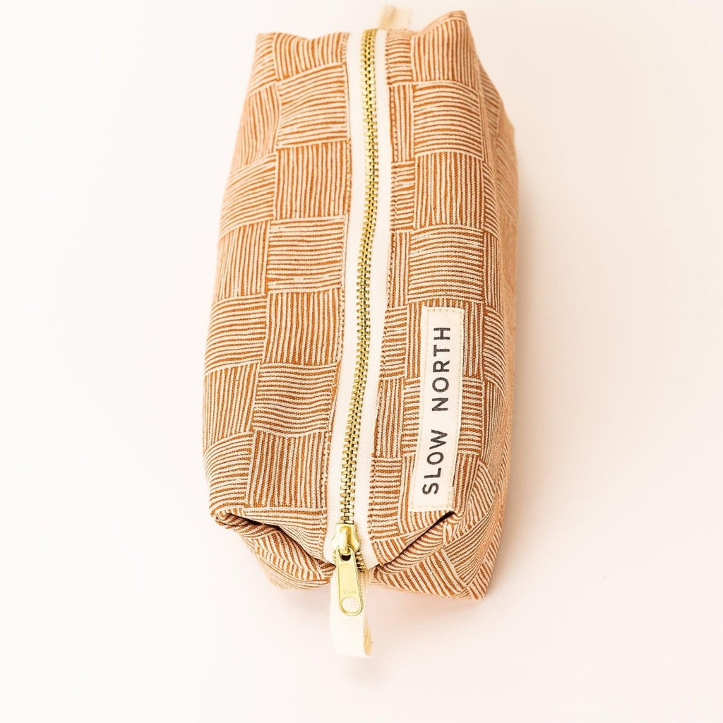 Travel Pouch - Copper Fields for travel size essentials and toiletries.