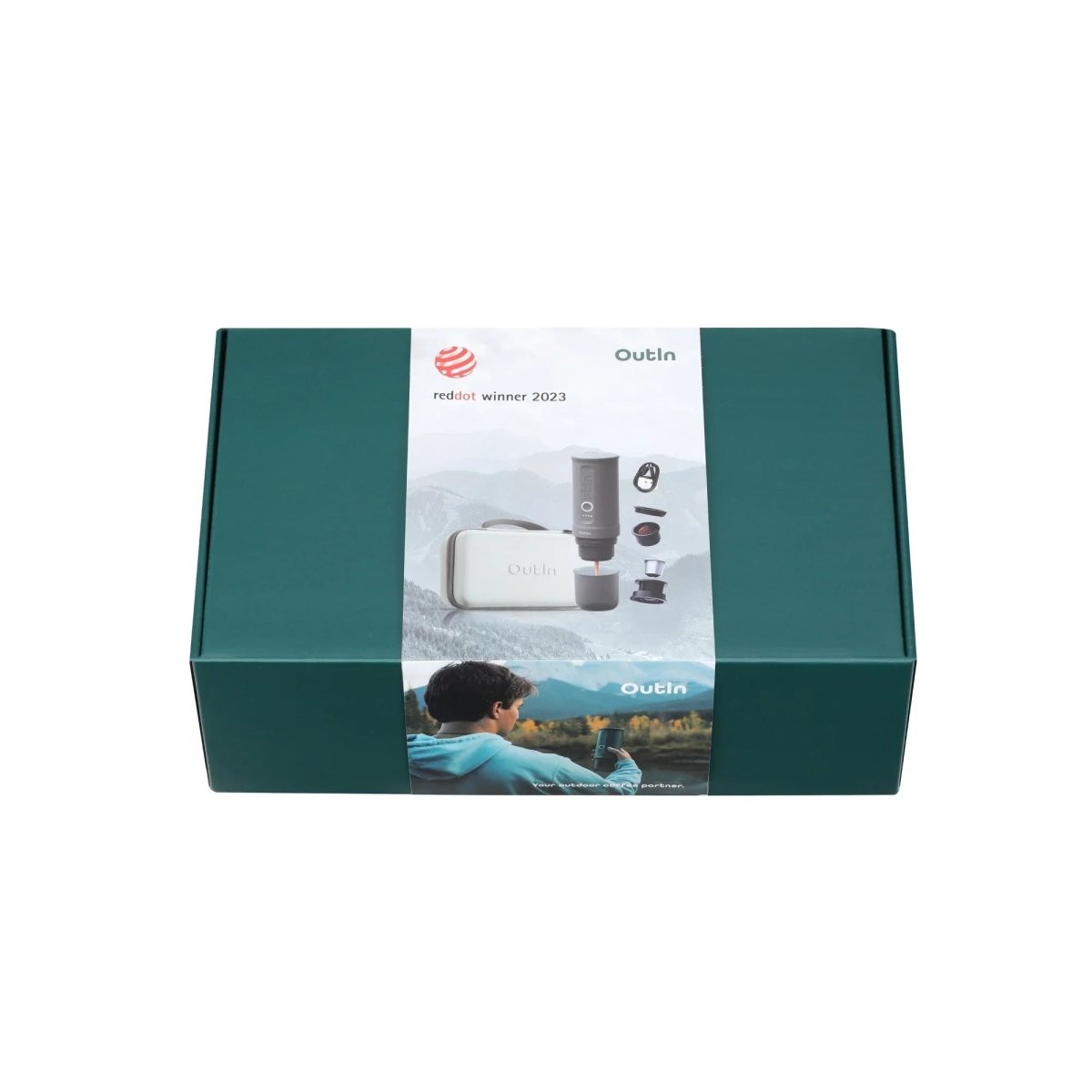 Traveler Espresso Gift Set (Space Grey) packaging with accessories