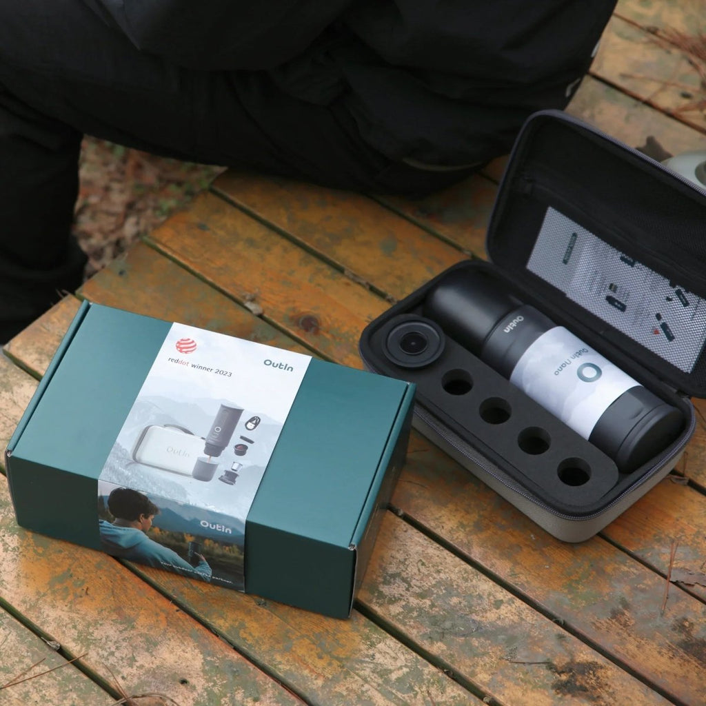 Traveler Espresso Gift Set (Space Grey) portable coffee maker