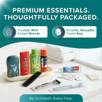 TrekTote 15 - Piece Men’s Premium Travel Hygiene Kit - 3ozs