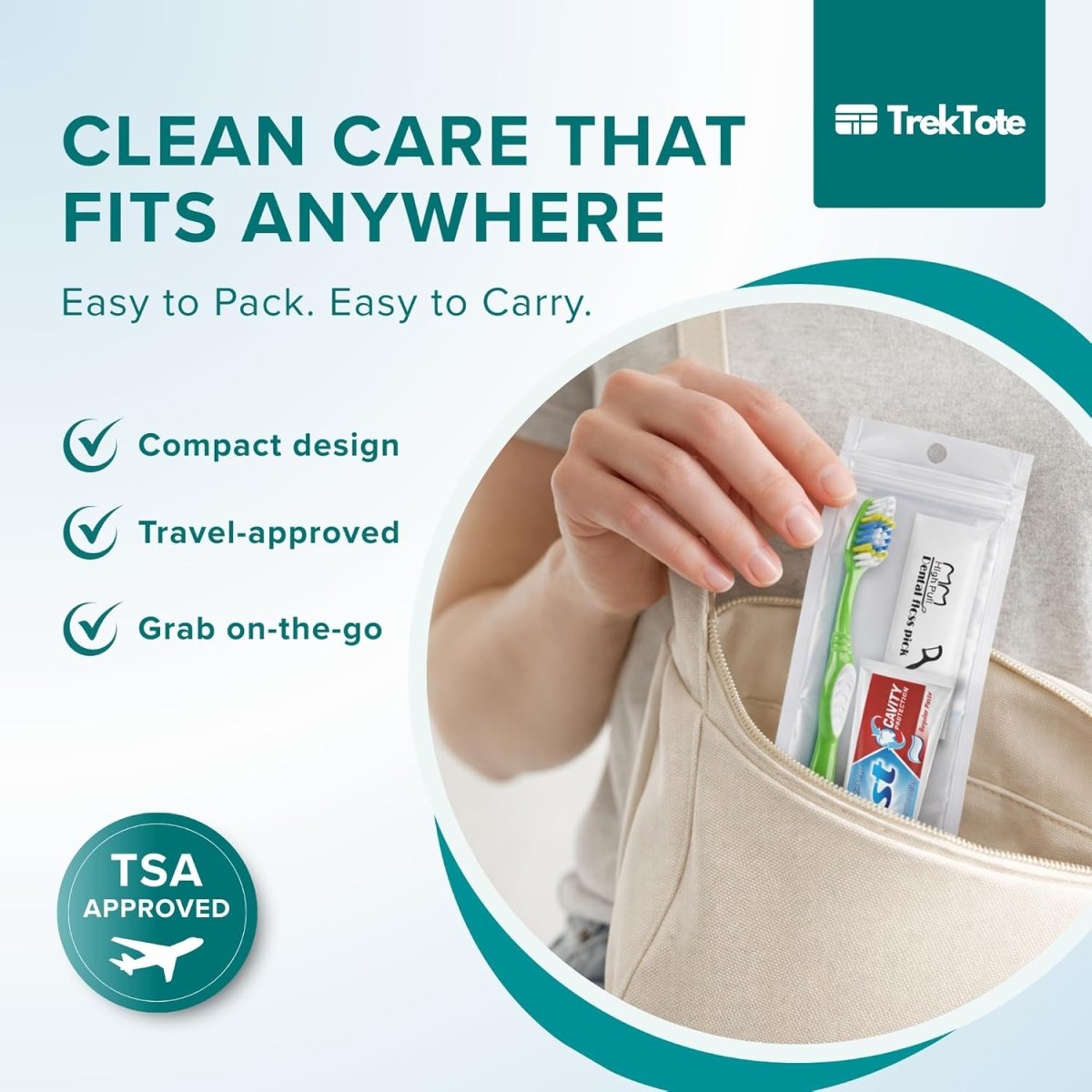 TrekTote Bulk Travel Oral Care Kit - 3ozs