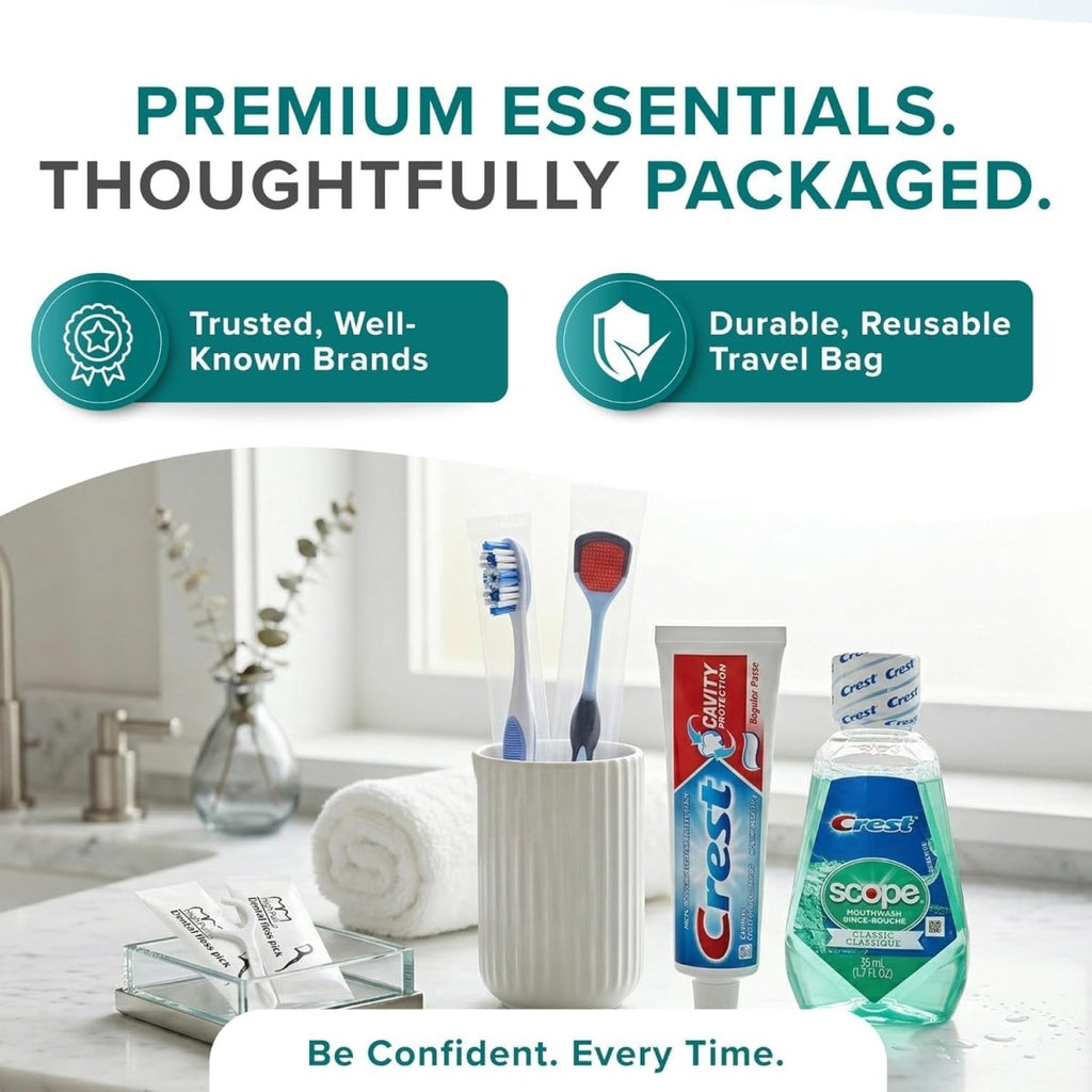 TrekTote Complete Travel Dental Kit - 3ozs