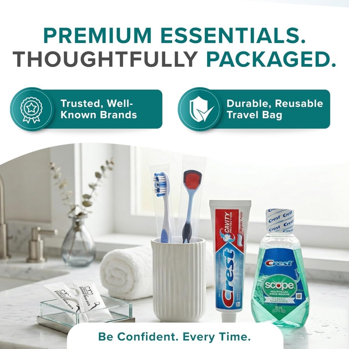 TrekTote Complete Travel Dental Kit - 3ozs