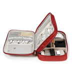 Tri-Layer Tech & Accessory Organizer for travel size essentials