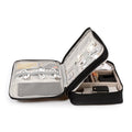 Tri-Layer Tech & Accessory Organizer for travel size essentials