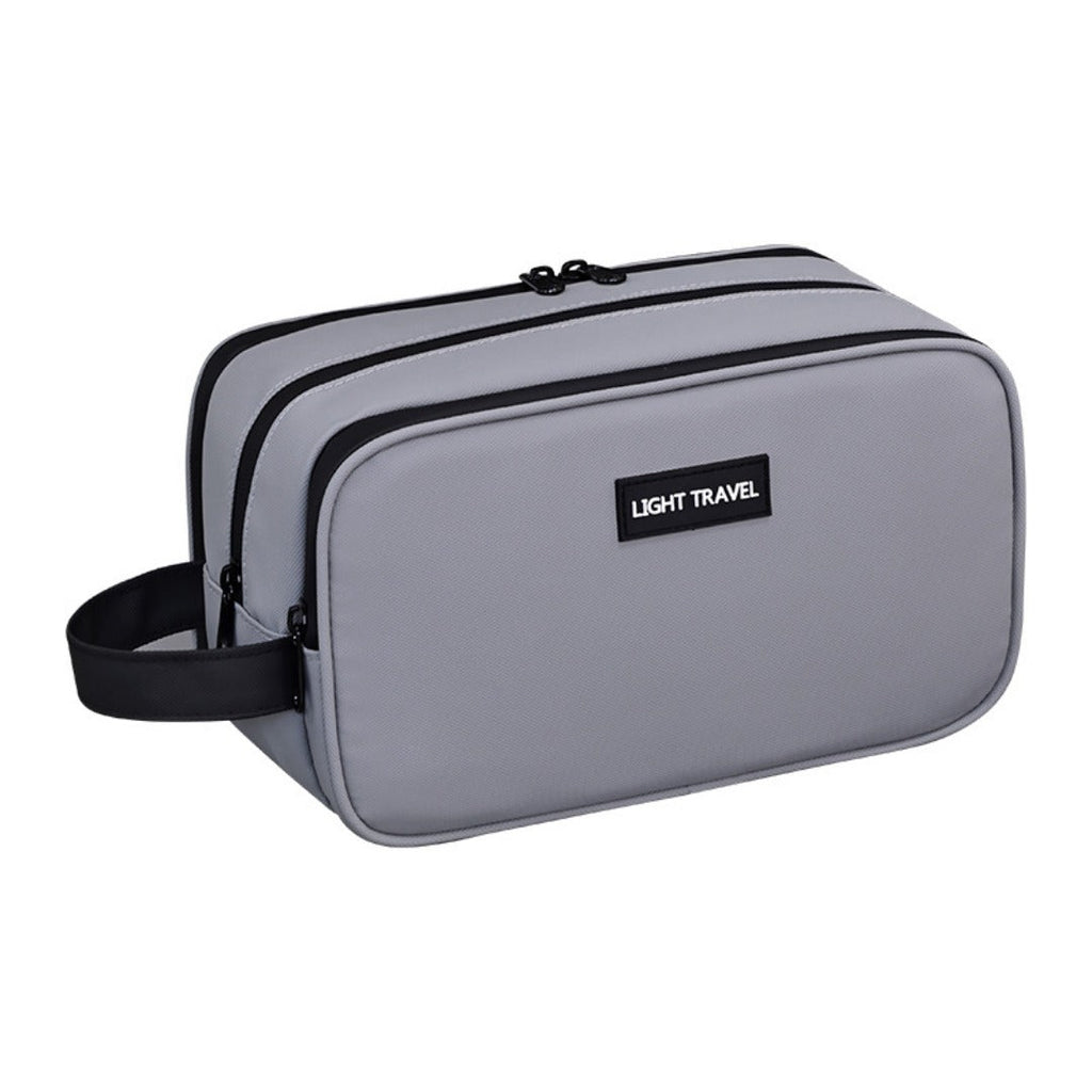 Triple-Layer Men's Grooming & Toiletry Bag for travel size essentials