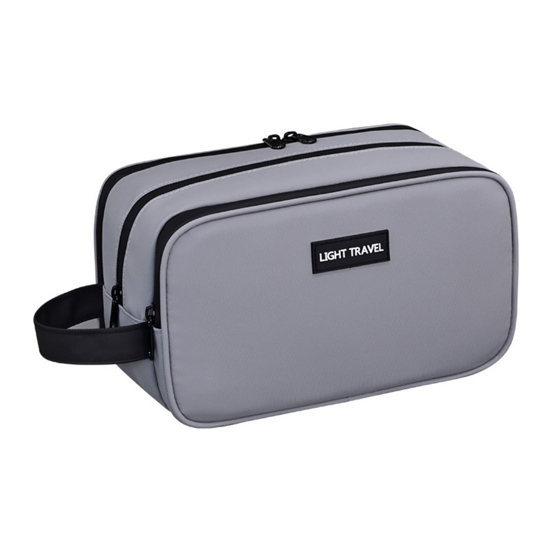 Triple-Layer Men's Grooming & Toiletry Bag for travel size essentials