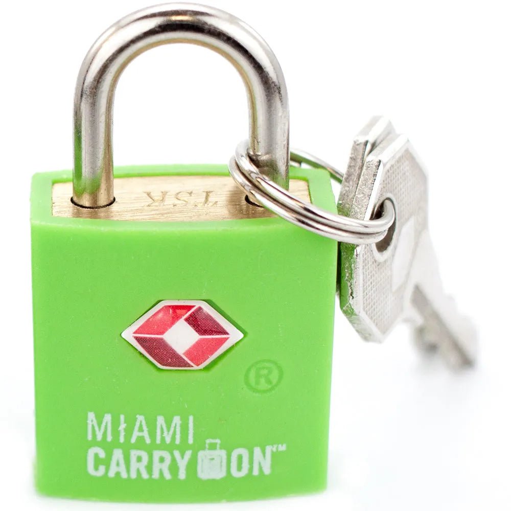 TSA Approved Keyed Padlock for travel security essentials