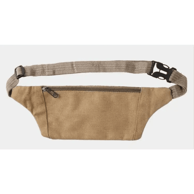 Unisex Canvas Waterproof Crossbody Waist Bag - 3ozs