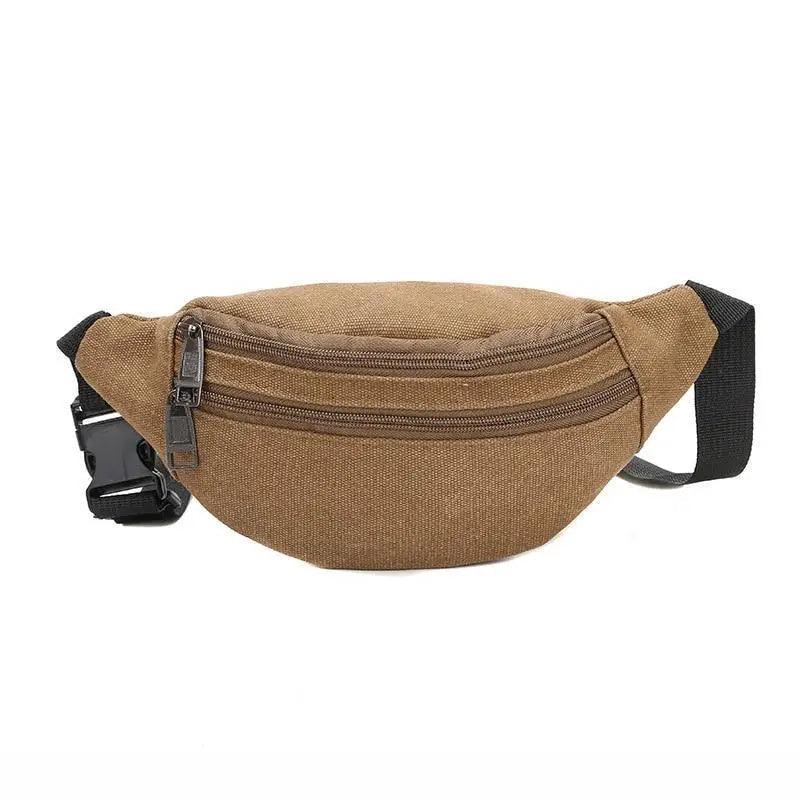 Unisex Canvas Waterproof Crossbody Waist Bag - 3ozs