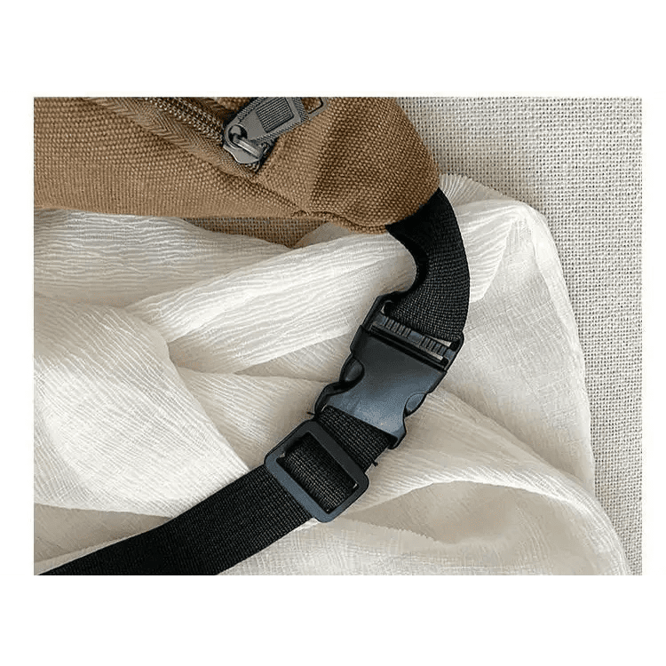 Unisex Canvas Waterproof Crossbody Waist Bag - 3ozs