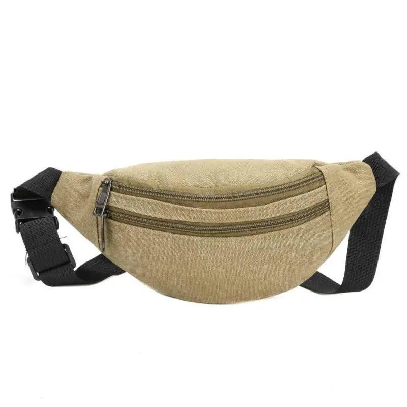 Unisex Canvas Waterproof Crossbody Waist Bag - 3ozs