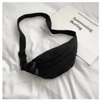 Unisex Canvas Waterproof Crossbody Waist Bag - 3ozs