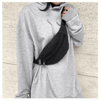 Unisex Canvas Waterproof Crossbody Waist Bag - 3ozs