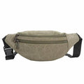 Unisex Canvas Waterproof Crossbody Waist Bag - 3ozs