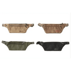 Unisex Canvas Waterproof Crossbody Waist Bag - 3ozs