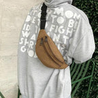 Unisex Canvas Waterproof Crossbody Waist Bag - 3ozs
