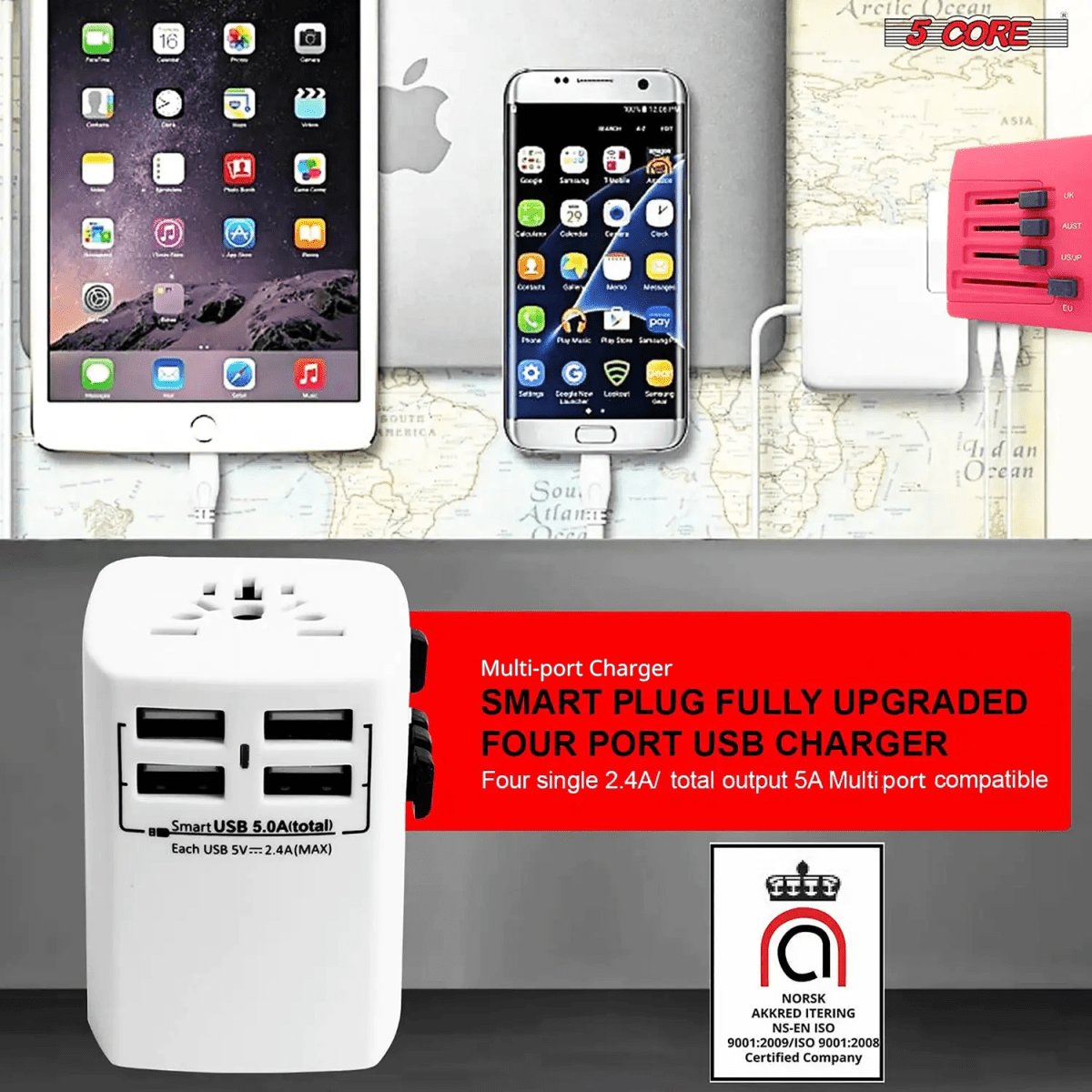 Universal Travel Adapter (3 - Pack) - 3ozs