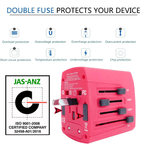 Universal Travel Adapter (3 - Pack) - 3ozs