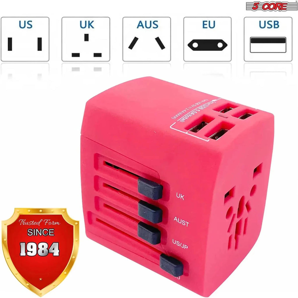 Universal Adapter Comic Universal Travel Adapter (3-Pack) - Stay Connected Globally – 3ozs