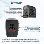 Universal Travel Adapter (3 - Pack) - 3ozs