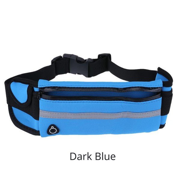 Velocity Water-Resistant Running Belt in dark blue color